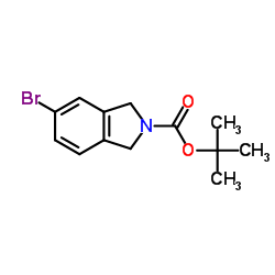 5-溴异吲哚啉-2-碳酸叔丁酯盐酸盐结构式