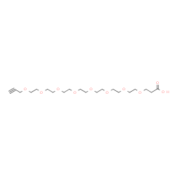 Propargyl-PEG8-acid Structure