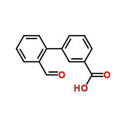 2'-Formyl-3-biphenylcarboxylic acid Structure