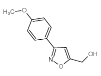 [3-(4-Methoxyphenyl)-5-isoxazolyl]methanol Structure