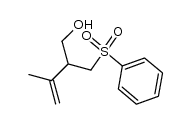 3-methyl-2-(phenylsulfonylmethyl)-3-buten-1-ol结构式