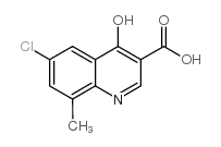 6-CHLORO-4-HYDROXY-8-METHYLQUINOLINE-3-CARBOXYLIC ACID picture