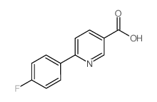6-(4-氟苯基)烟酸结构式