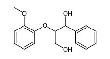 2-(2-methoxyphenoxy)-1-phenylpropane-1,3-diol结构式