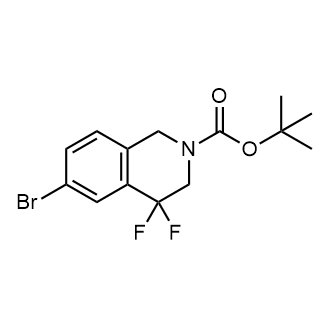 6-溴-4,4-二氟-3,4-二氢异喹啉-2(1H)-羧酸叔丁酯图片