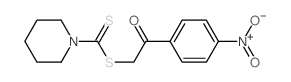 1-Piperidinecarbodithioicacid, 2-(4-nitrophenyl)-2-oxoethyl ester结构式