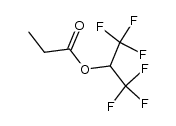 1,1,1,3,3,3-hexafluoropropan-2-yl propionate Structure