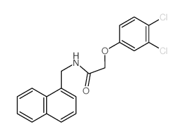 Acetamide,2-(3,4-dichlorophenoxy)-N-(1-naphthalenylmethyl)-结构式