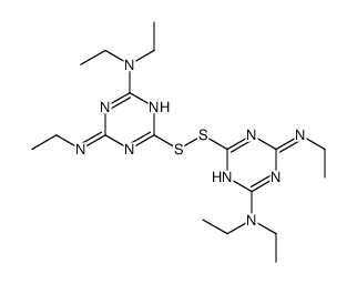 6,6'-dithiobis[N,N,N'-triethyl-1,3,5-triazine-2,4-diamine] structure