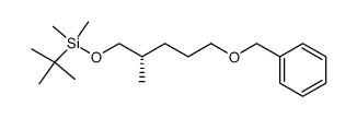 {[(2S)-5-(benzyloxy)-2-methylpentyl]oxy}(tert-butyl)dimethylsilane结构式