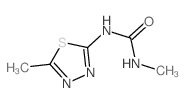 Urea,N-methyl-N'-(5-methyl-1,3,4-thiadiazol-2-yl)- Structure