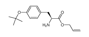 (S)-allyl 2-amino-3-(4-(tert-butoxy)phenyl)propanoate结构式