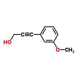 3-(3-甲氧基苯基)-2-丙炔-1-醇结构式