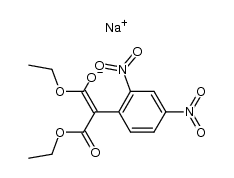 (2,4-dinitro-phenyl)-malonic acid diethyl ester, sodium-compound Structure