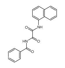 N1-benzoyl-N2-(naphthalen-1-yl)oxalamide结构式