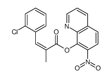 7-Nitro-8-quinolinol 2-(2-chlorobenzylidene)propanoate structure