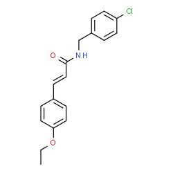 N-(4-CHLOROBENZYL)-3-(4-ETHOXYPHENYL)ACRYLAMIDE结构式