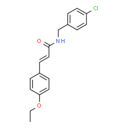 N-(4-CHLOROBENZYL)-3-(4-ETHOXYPHENYL)ACRYLAMIDE Structure