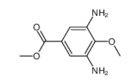 3,5-diamino-4-methoxy-benzoic acid methyl ester结构式