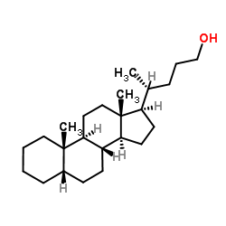 (5β)-Cholan-24-ol Structure