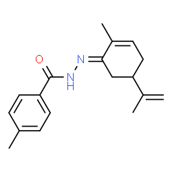 N'-(5-isopropenyl-2-methyl-2-cyclohexen-1-ylidene)-4-methylbenzohydrazide Structure