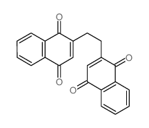 1,4-Naphthalenedione,2,2'-(1,2-ethanediyl)bis-结构式