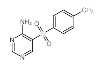 4-Pyrimidinamine,5-[(4-methylphenyl)sulfonyl]- Structure