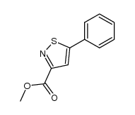 5-phenyl-isothiazole-3-carboxylic acid methyl ester Structure