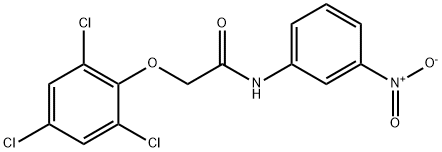 n-(3-nitrophenyl)-2-(2,4,6-trichlorophenoxy)acetamide Structure