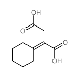 2-cyclohexylidenebutanedioic acid Structure