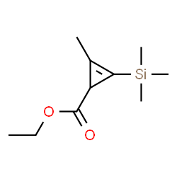 ethyl 2-Methyl-3-(triMethylsilyl)cycloprop-2-enecarboxylate Structure