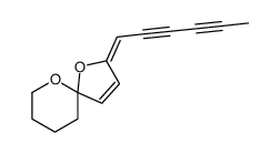 2-hexa-2,4-diynylidene-1,10-dioxaspiro[4.5]dec-3-ene Structure