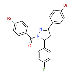 (4-bromophenyl)(3-(4-bromophenyl)-5-(4-fluorophenyl)-4,5-dihydro-1H-pyrazol-1-yl)methanone picture