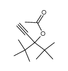 3-acetoxy-3-tert-butyl-4,4-dimethyl-pent-1-yne结构式