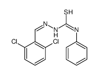 1-[(E)-(2,6-dichlorophenyl)methylideneamino]-3-phenylthiourea Structure
