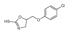 5-[(4-chlorophenoxy)methyl]-1,3-oxazolidine-2-thione Structure