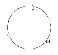 1-oxa-4,10,16-trithia-7,13-diazacyclooctadecane结构式