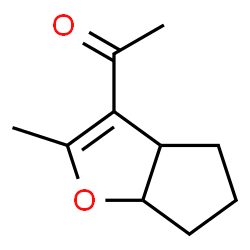 Ethanone, 1-(3a,5,6,6a-tetrahydro-2-methyl-4H-cyclopenta[b]furan-3-yl)- (9CI)结构式