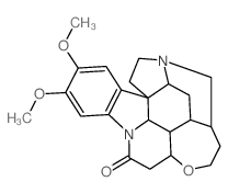 21,22-Dihydrobrucine结构式