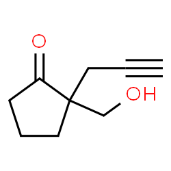 Cyclopentanone, 2-(hydroxymethyl)-2-(2-propynyl)- (9CI) Structure