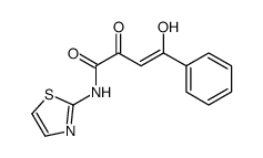 4-hydroxy-2-oxo-4-phenyl-N-(1,3-thiazol-2-yl)but-3-enamide Structure