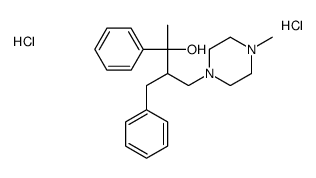 3-benzyl-4-(4-methylpiperazin-1-yl)-2-phenylbutan-2-ol,dihydrochloride Structure