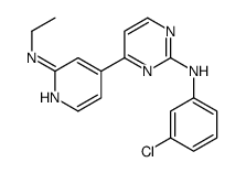 N-(3-chlorophenyl)-4-[2-(ethylamino)pyridin-4-yl]pyrimidin-2-amine结构式