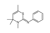 3,4,4,6-tetramethyl-N-phenyl-1,3-thiazin-2-imine Structure