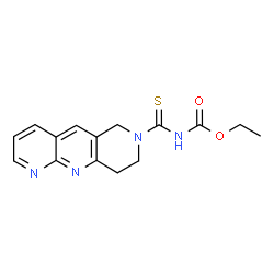 Carbamic acid, [(8,9-dihydropyrido[2,3-b][1,6]naphthyridin-7(6H)-yl)thioxomethyl]-, ethyl ester (9CI) structure