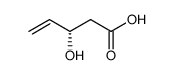 [S,(+)]-3-Hydroxy-4-pentenoic acid结构式
