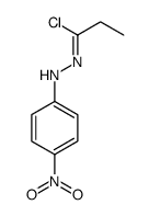 Propionyl chloride p-nitrophenylhydrazone structure