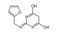 2-(furan-2-ylmethylamino)-1H-pyrimidine-4,6-dione结构式