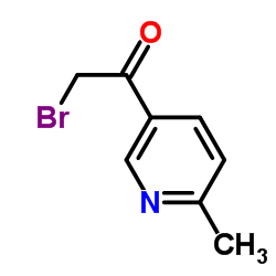 2-Bromo-1-(6-methyl-3-pyridinyl)ethanone Structure