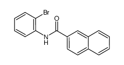 N-(2-bromophenyl)-2-naphthamide结构式